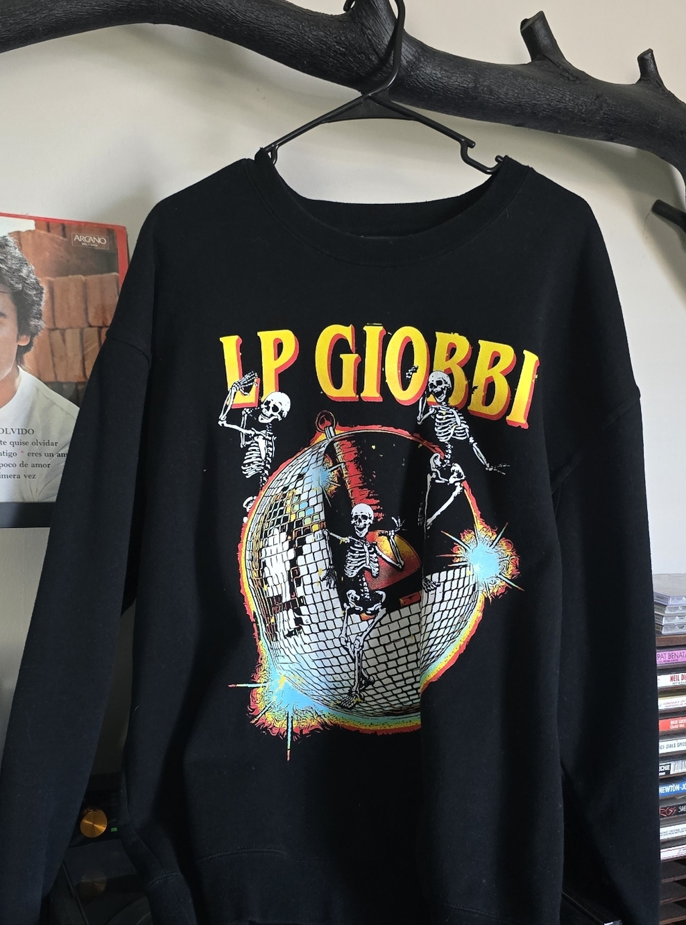 LP Giorbi Black Graphic Skeleton Sweatshirt